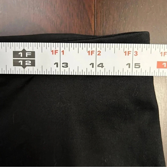 Melanie Lyne Wide Straight Leg Trouser Pants Beaded Laser Cut Black Size 6 - Picture 11 of 16